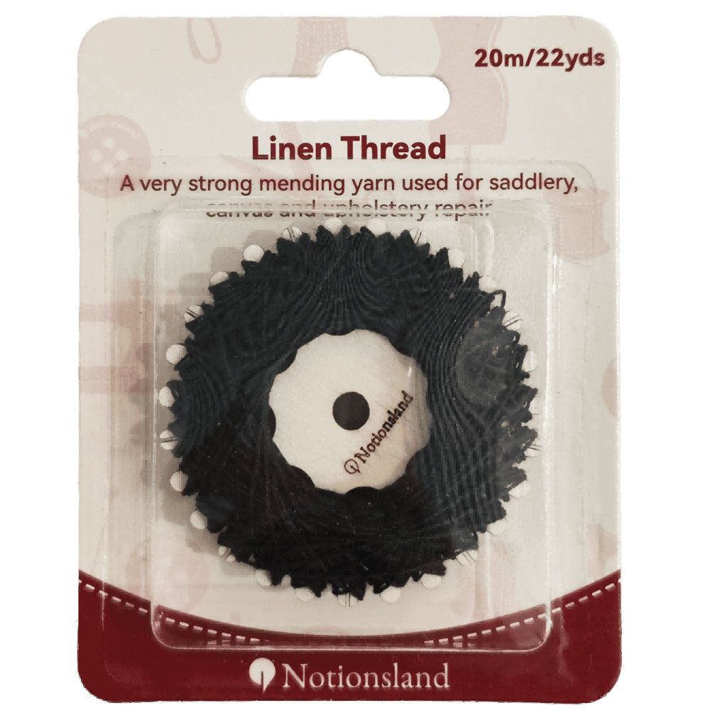 N12090-- Linen Thread Black20m/22yds-- 1pc
