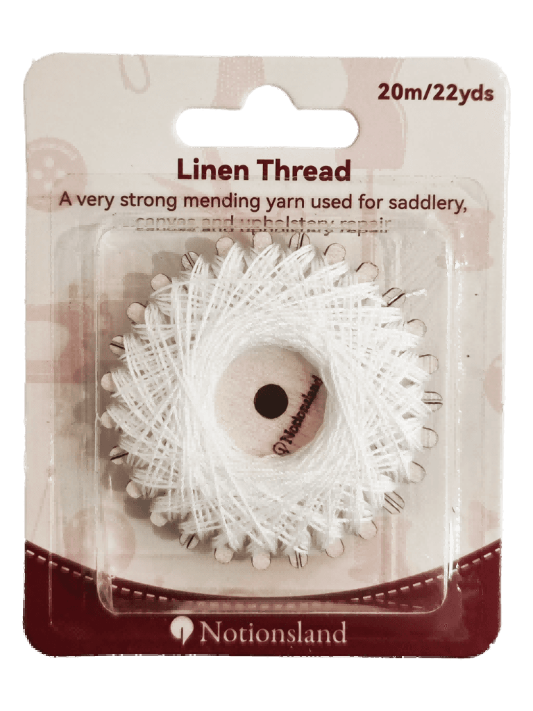 N12091--Linen Thread White 20m/22yds--1pc