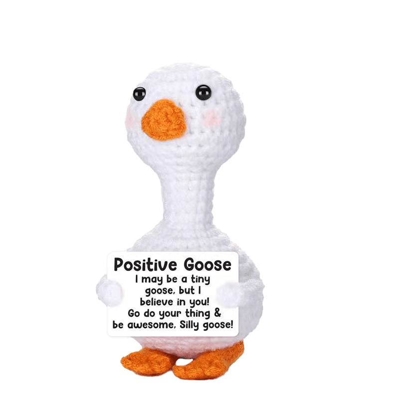 Crochet Amigurumi Goose Desk Companion
