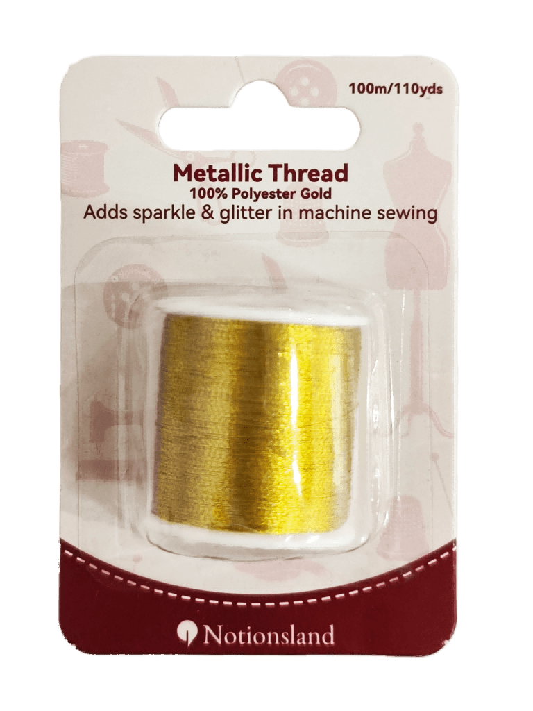 N12087--Gold Metallic Thread--100% Polyester 100m / 110yd