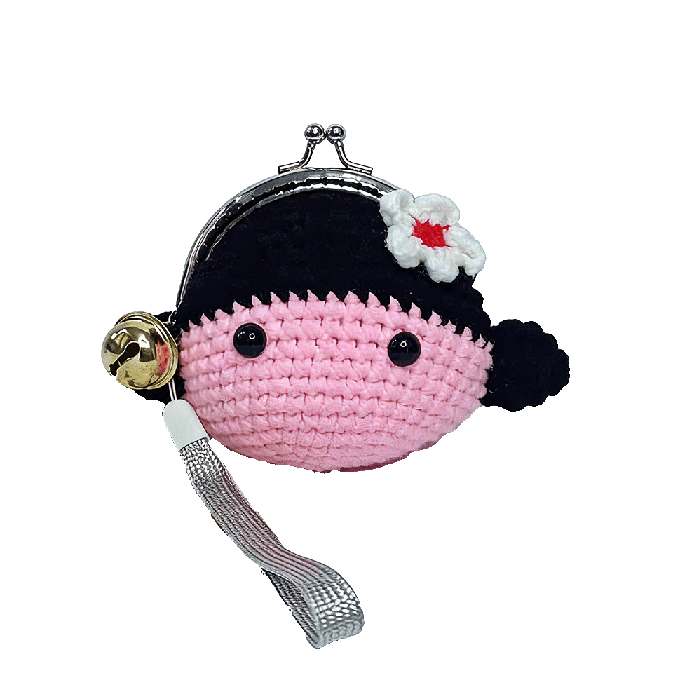 N28461-Crochet Clasp Pouch Little Gir