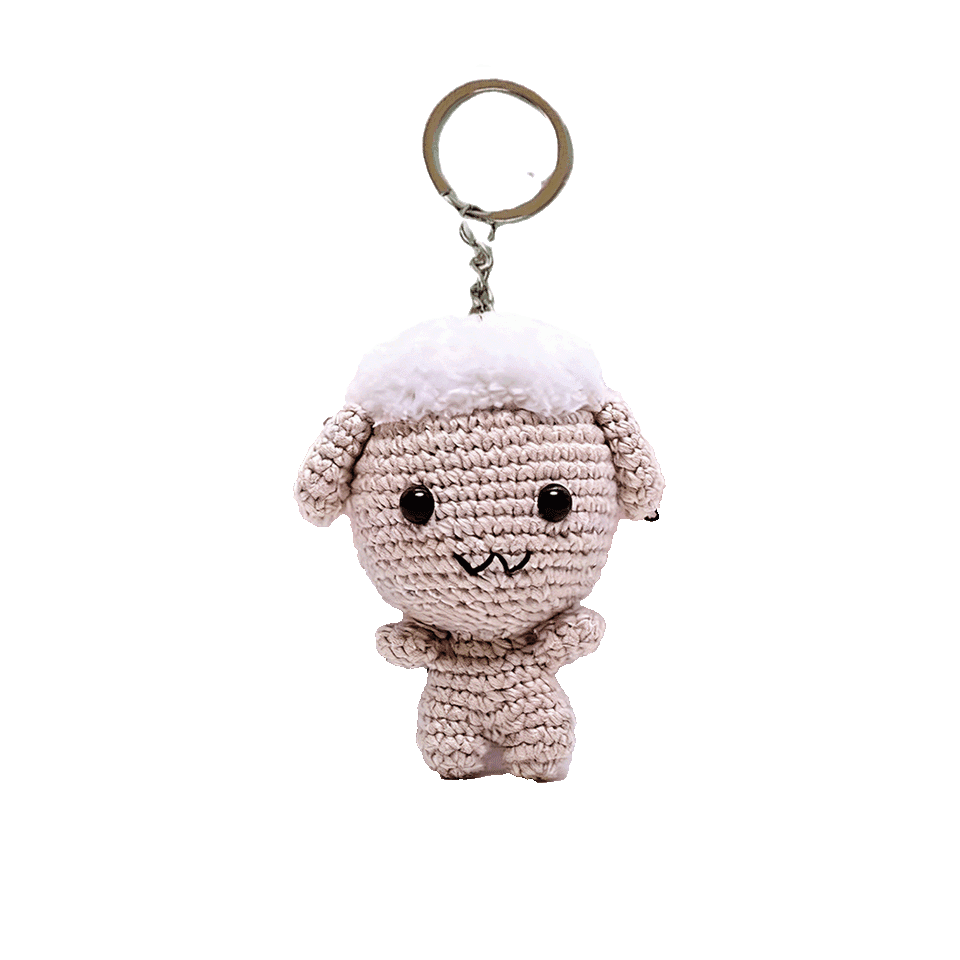 NO.28467-Crochet Keychain Sheep
