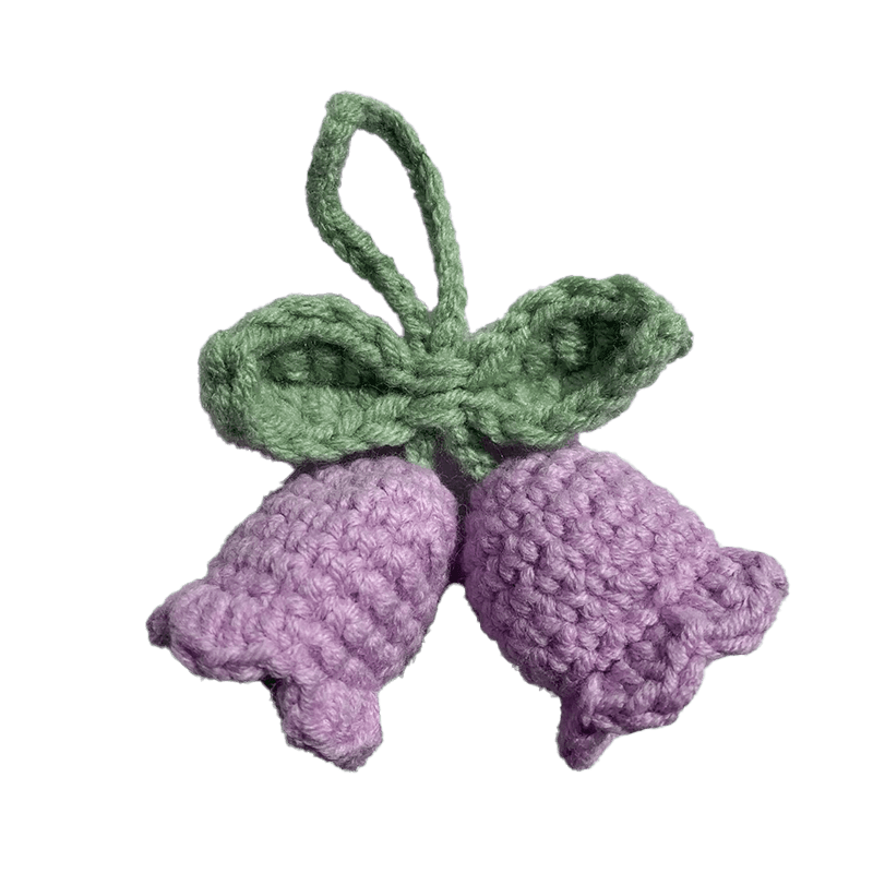 Crochet Bag Charm Handmade Decorative Accessory for Bags
