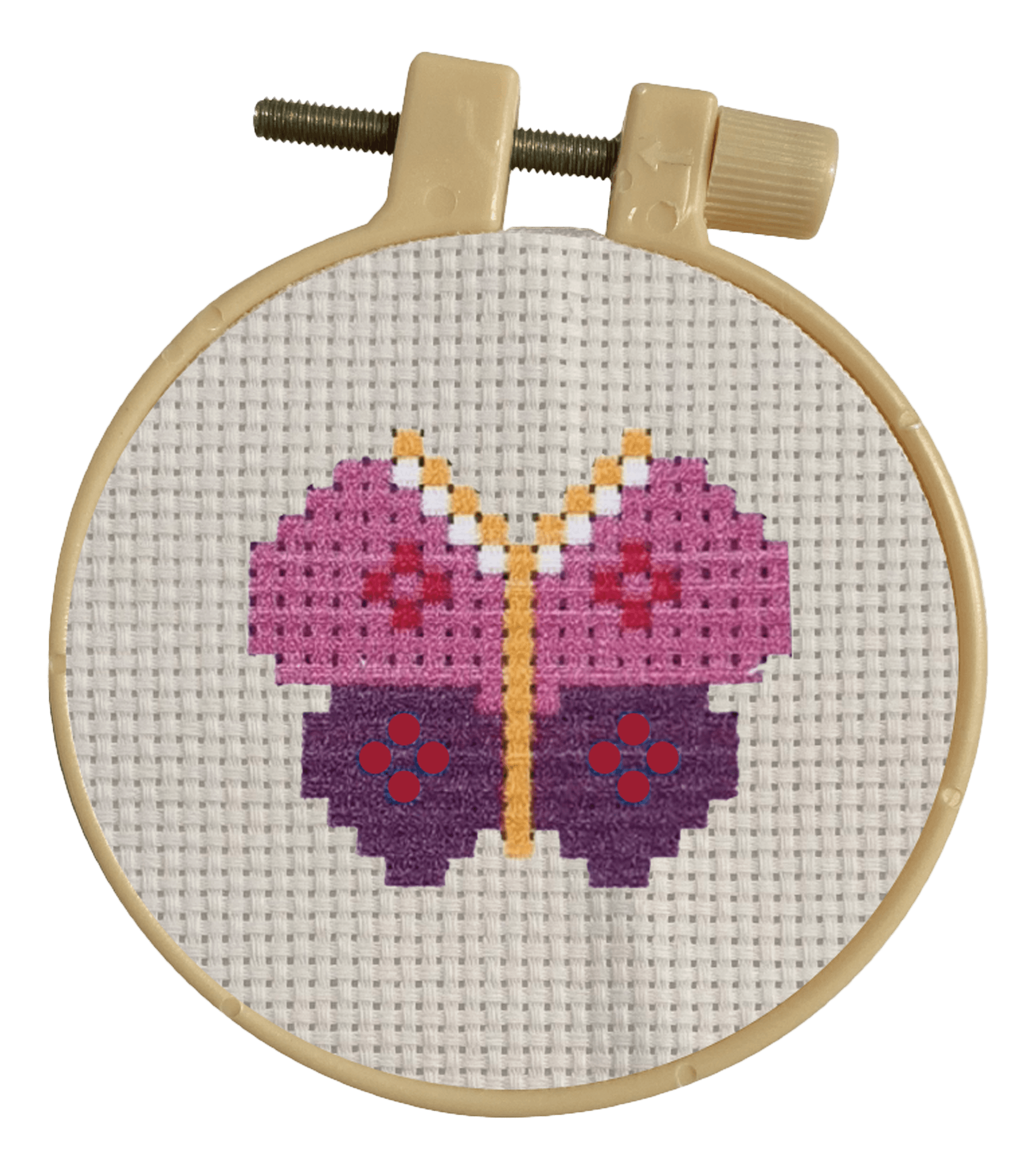 N241709 - Kit de punto de cruz DIY al por mayor - Set de iniciación para bordado de mariposas