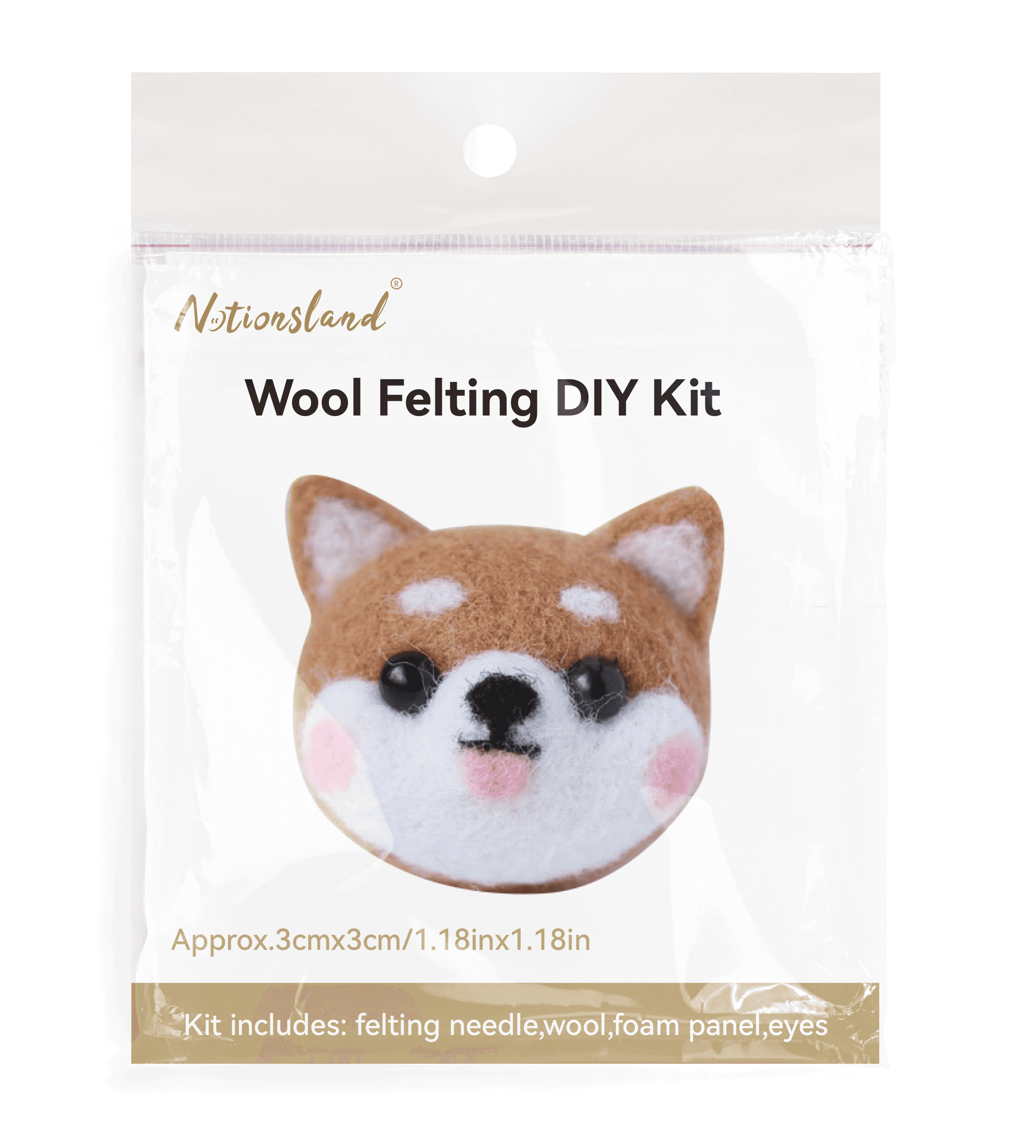 N241901 - Kit de fieltro de lana para manualidades al por mayor para proyectos de animales pequeños