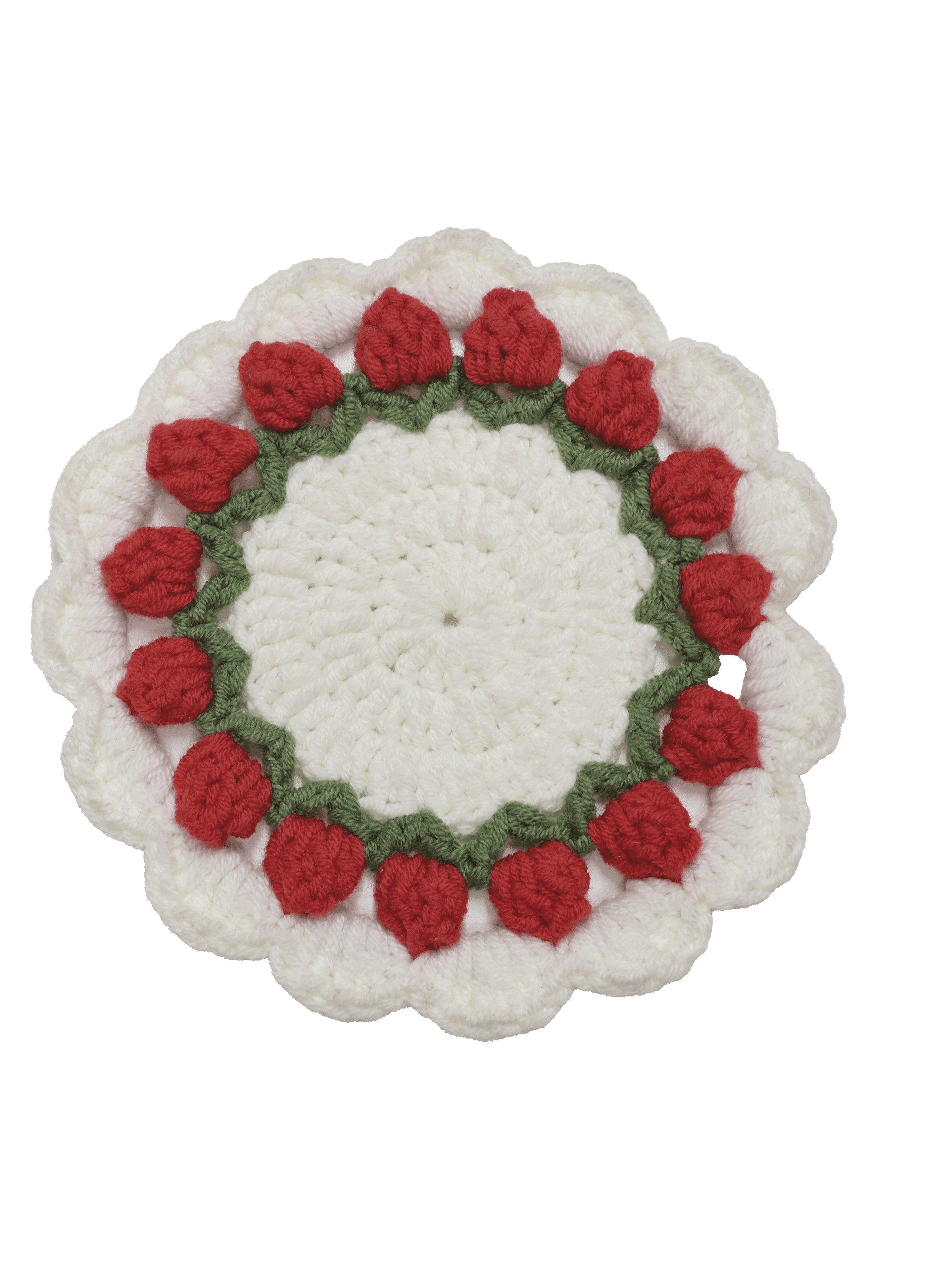 N.º 43136 - Kit para posavasos de ganchillo con diseño de flores para principiantes