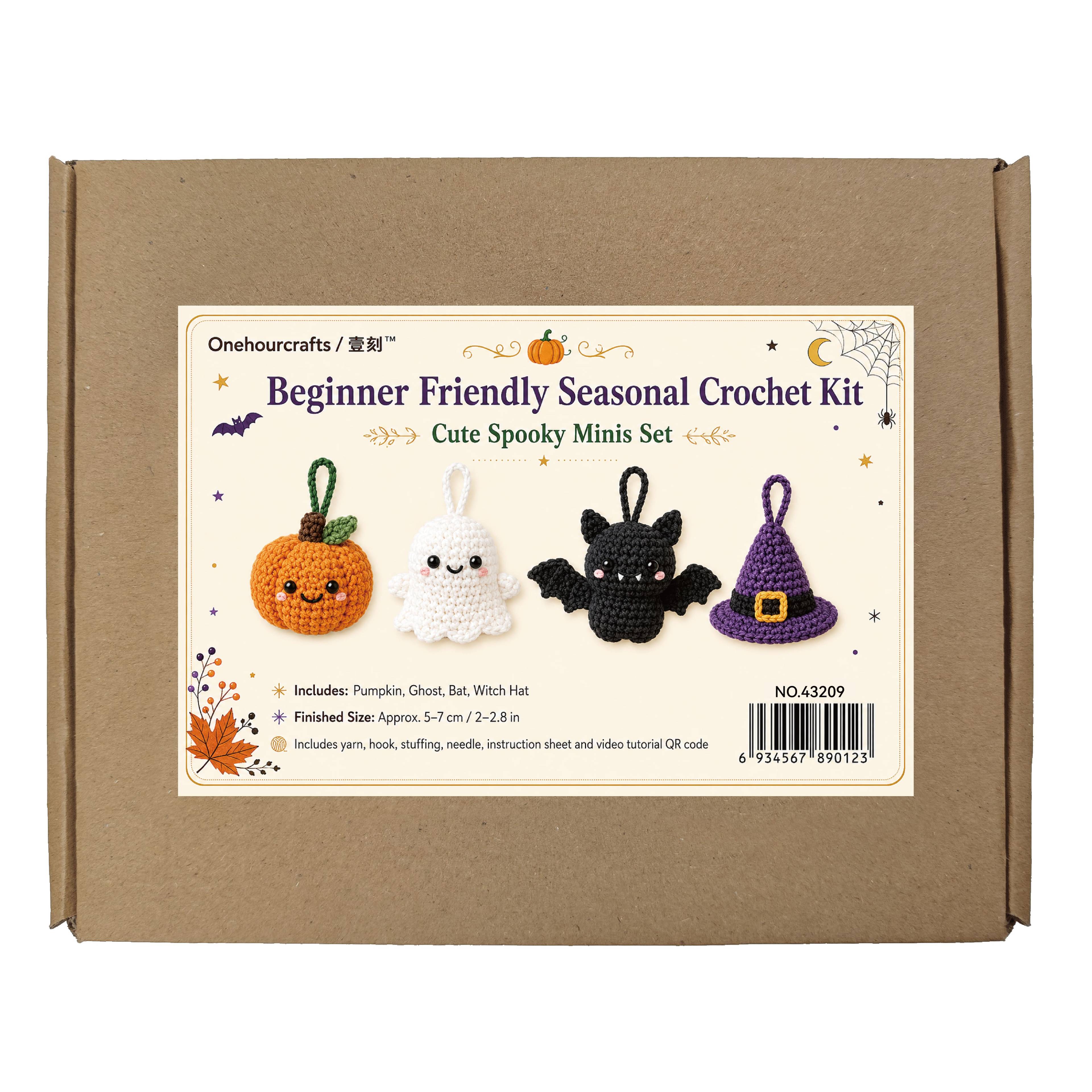 N.º 43209 - Kit de ganchillo para Halloween al por mayor para compradores de manualidades de temporada