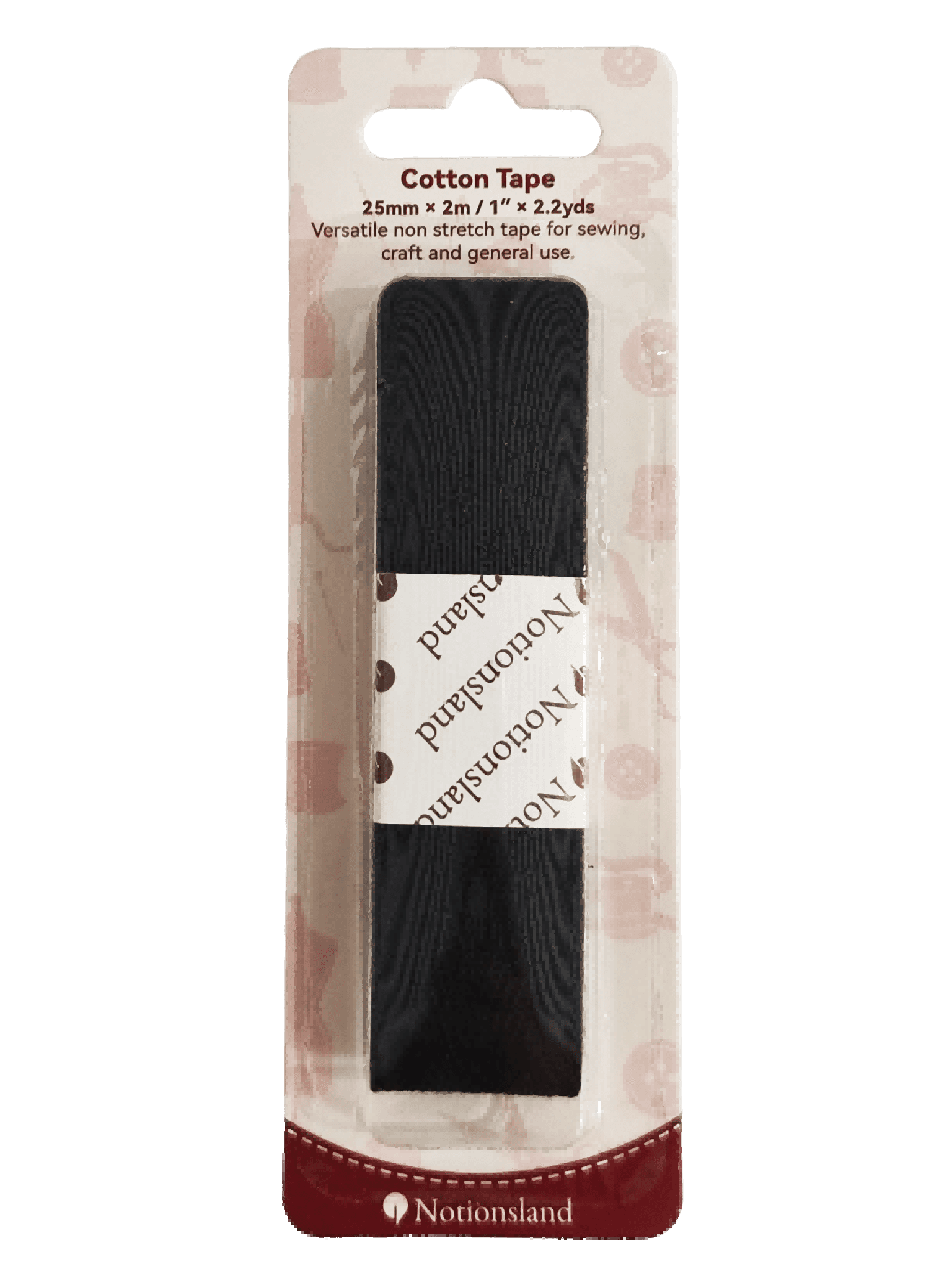 N19258 -1 Inch Thick Cotton Tape for Sewing and Binding