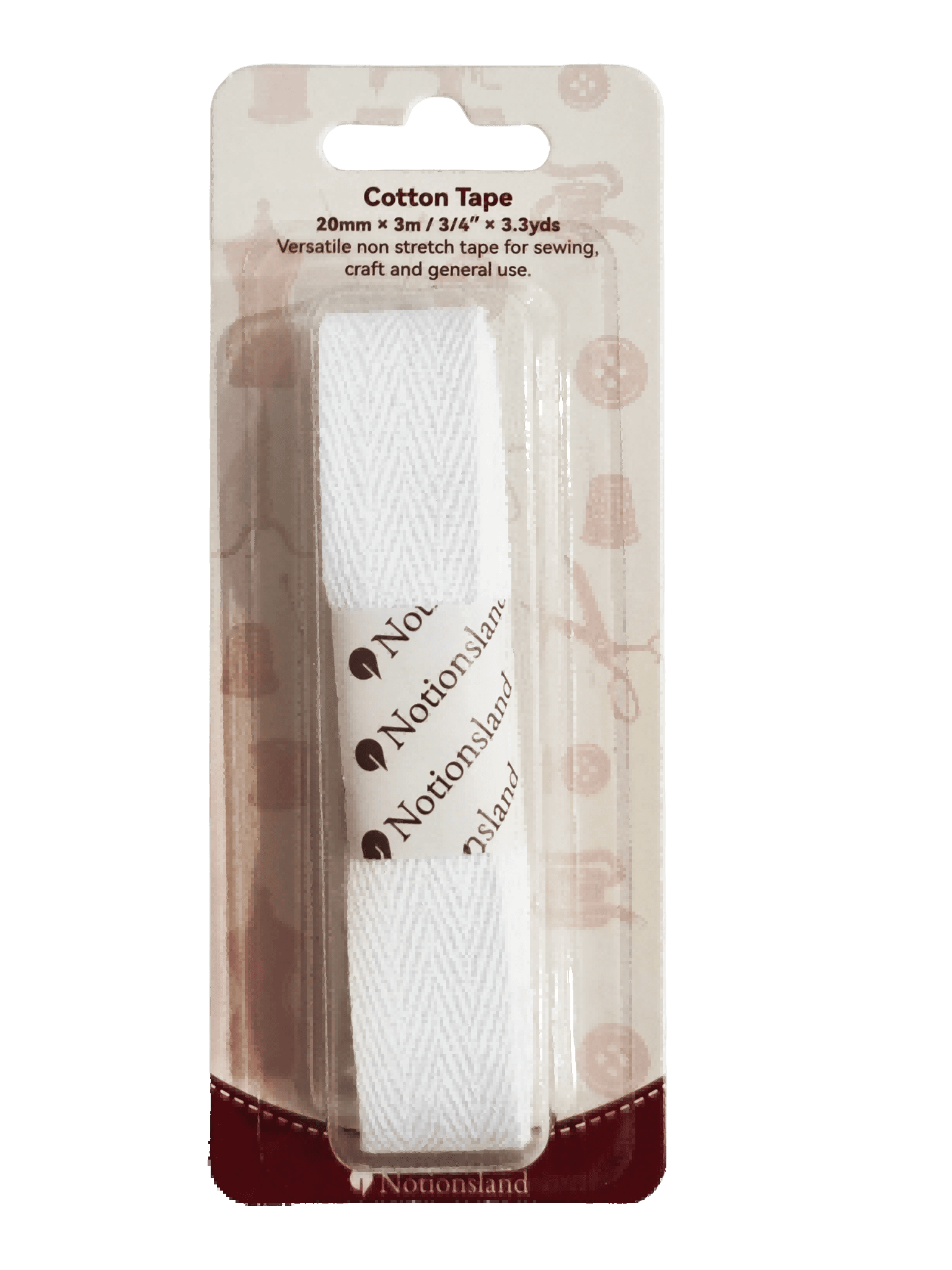 N19247-White quilt binding tape for sewing, binding, and craft use