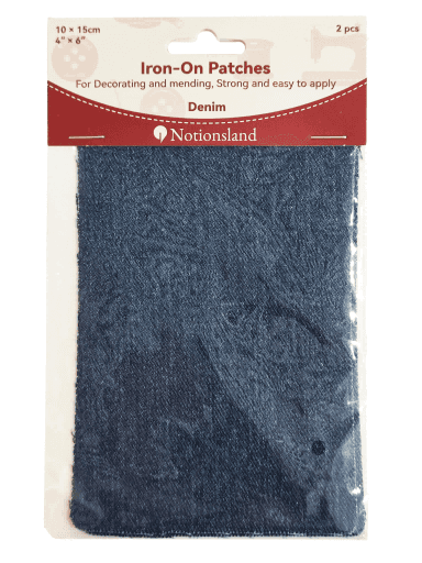N21184-Dark Wash Denim Iron On Patch for Clothing Repair and Customization