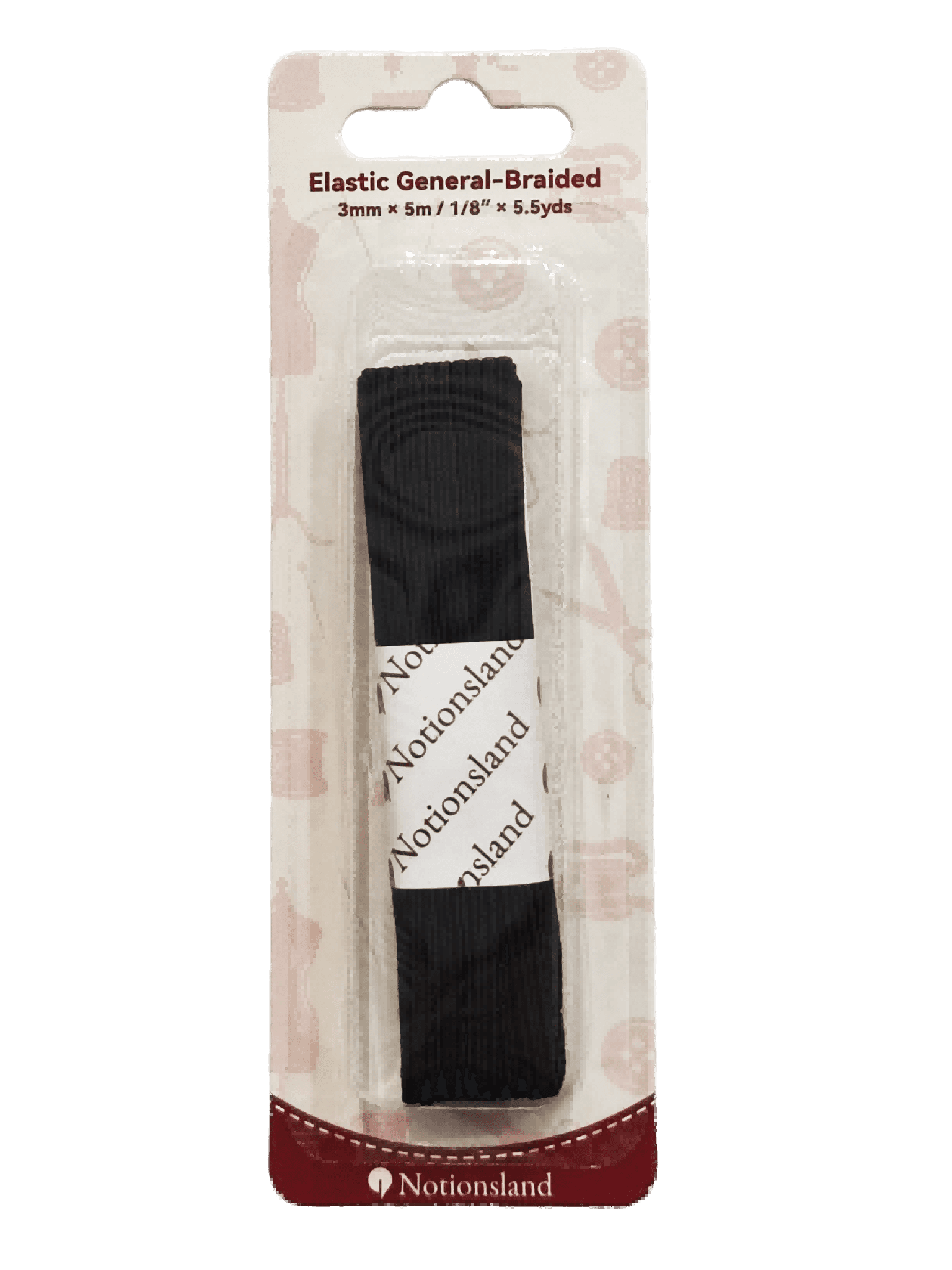 N19235-Braided Elastic for Waistbands & Underwear: Resilient Narrow Trim for Apparel