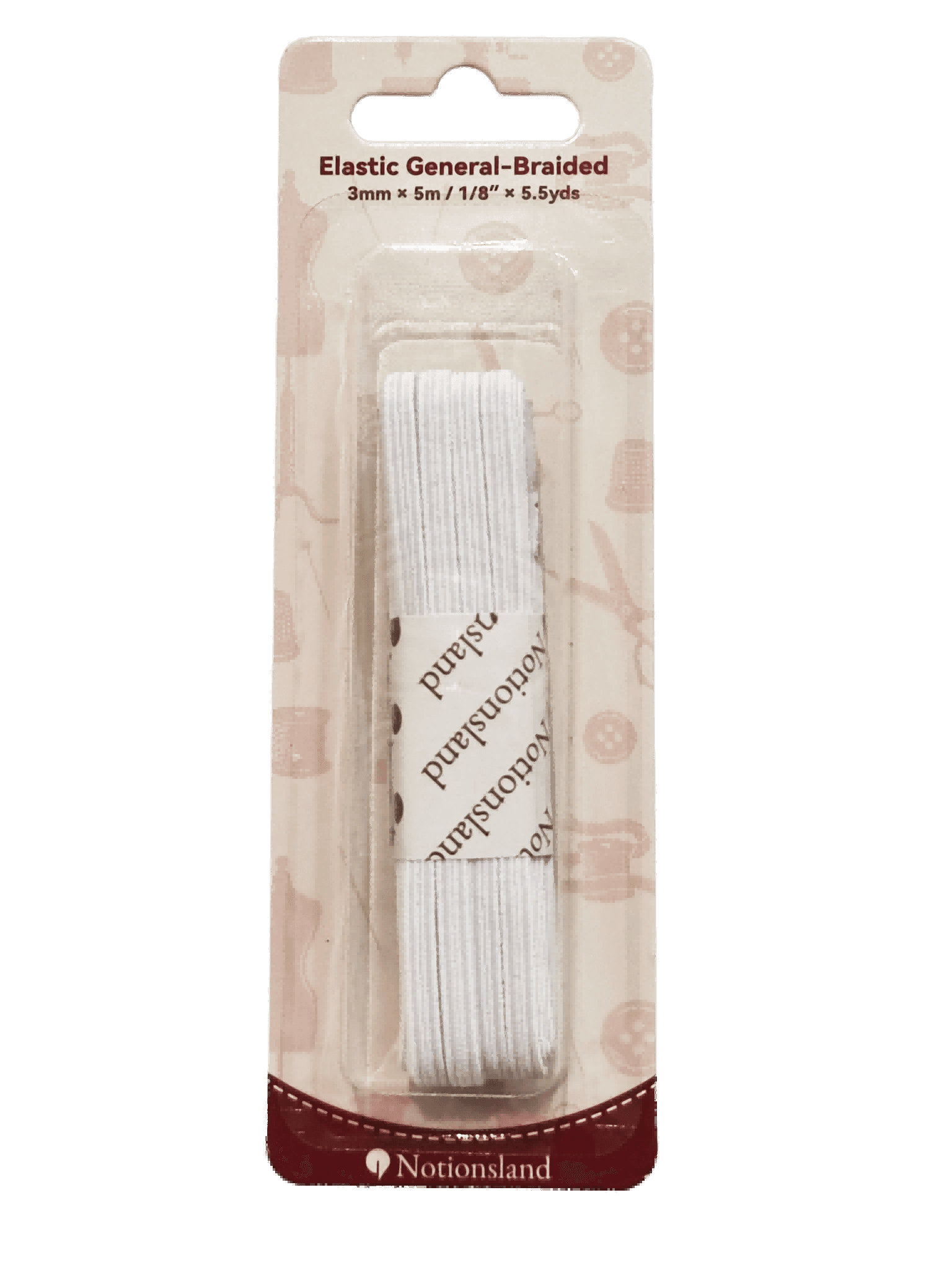 N19223-Braided Elastic for Waistbands & Underwear: High-Resilience Narrow Trim for Garment Manufacturing