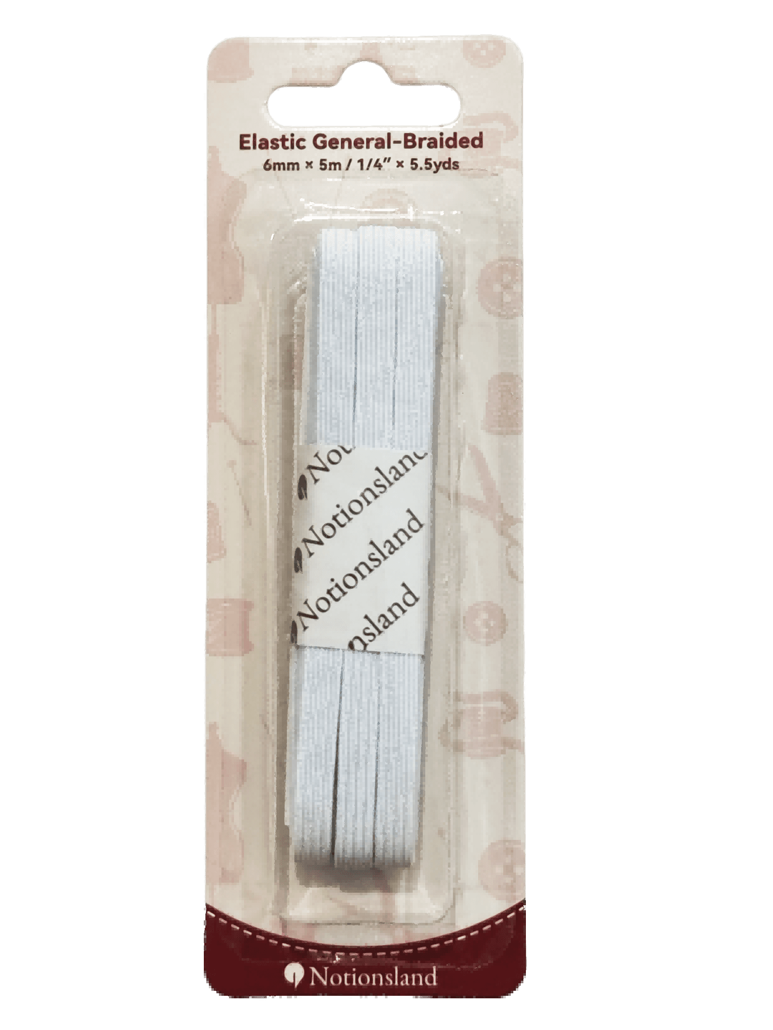N19224-Braided Elastic for Waistbands & Underwear | Durable Enclosed Casing Trim
