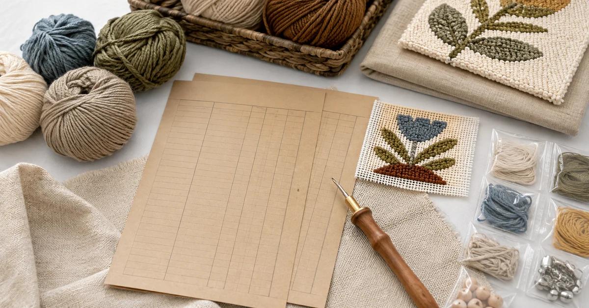 Count the Fiber Twice: Punch Needle Supplies Wholesale | Onehourcrafts