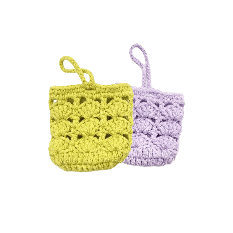 Bolsas de ganchillo para auriculares al por mayor para almacenamiento y regalos hechos a mano