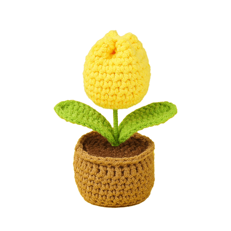 Crochet Mini Potted Plant Wholesale for Decorative Retail and Gifts