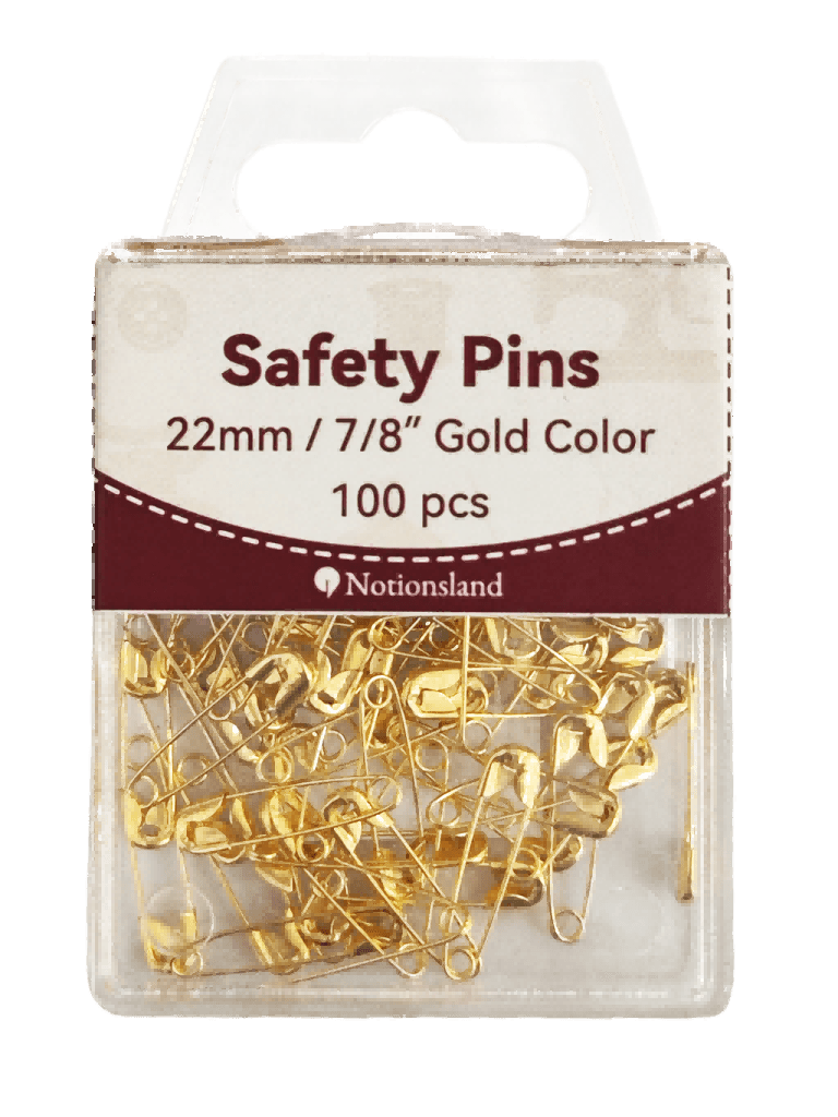 N16459 - Mini alfileres chapados en oro para costura, manualidades y etiquetado.