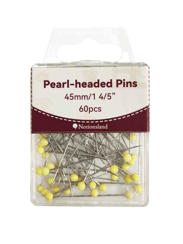 N16472-Yellow Extra Long Pins for Sewing and Craft Fixing